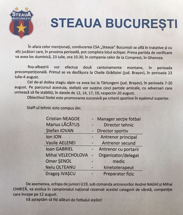 DiscuțieCSA Steaua București (fotbal) Wikipedia