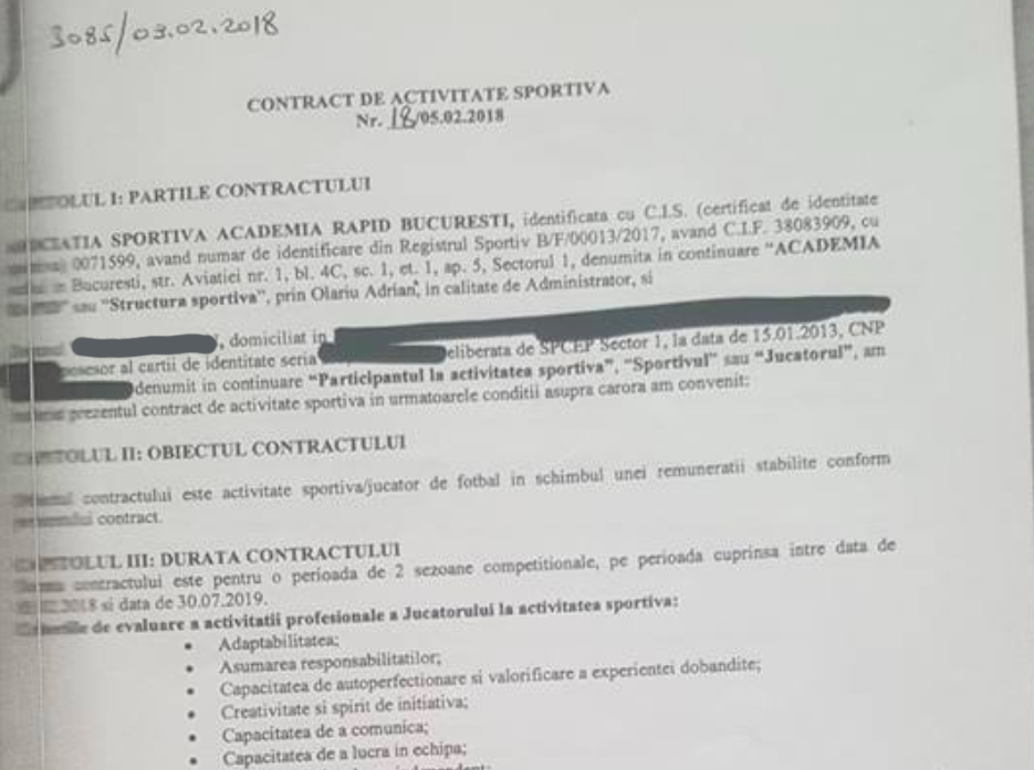 contract amfb academia rapid