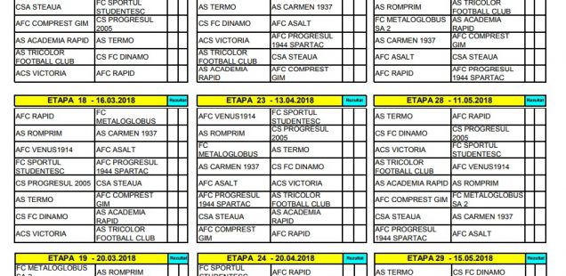 program retur liga a patra