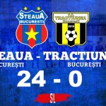 Steaua București - AS Tracțiunea 24-0