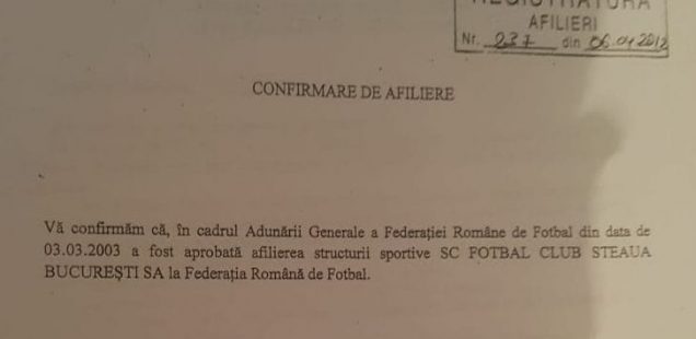 afiliere fotbal club fcsb