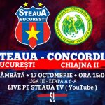 Avancronică: Steaua București - Concordia Chiajna 2