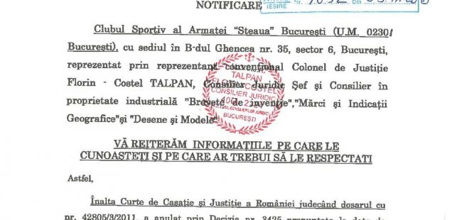 Fără jumătăți de măsură! Florin Talpan a trimis notificare la FRF și LPF pentru a le obliga să respecte palmaresul Stelei București