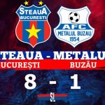 Steaua București Metalul Buzău 8-1