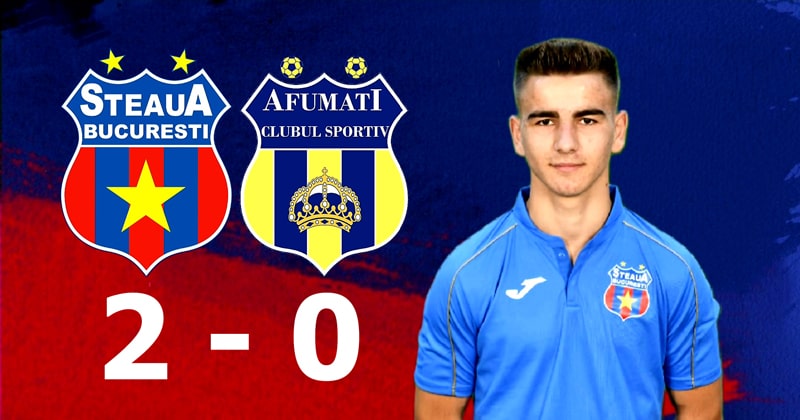 Steaua București - CS Afumați, 2-0(2-0) - Steaua e cu un picior și jumătate  în Liga 2 - Steaua Liberă