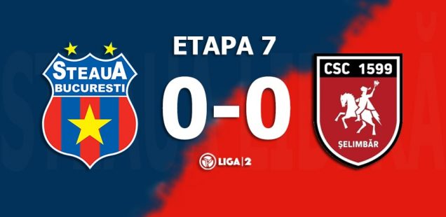 Steaua București - CSC 1599 Șelimbăr, 0-0 (0-0)