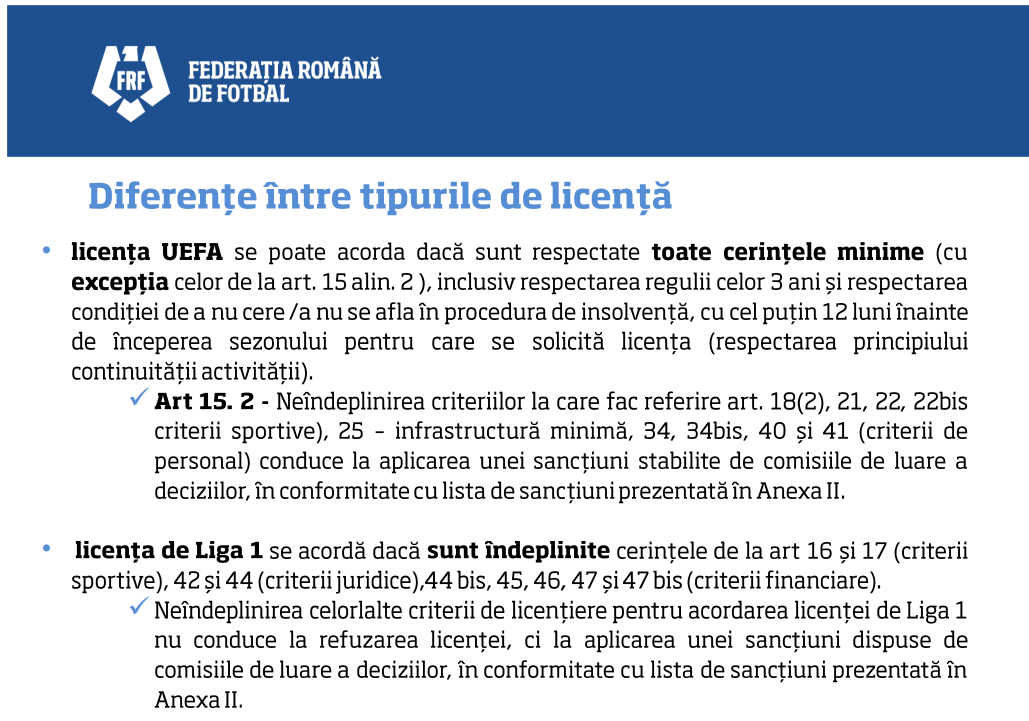 licență liga 1