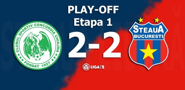 Concordia Chiajna Steaua bucurești 2-2