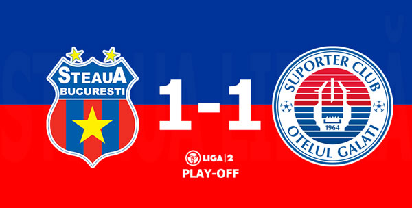 steaua bucurești oțelul galați 1-1