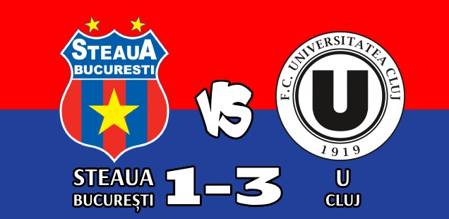 Steaua București U Cluj 1-3