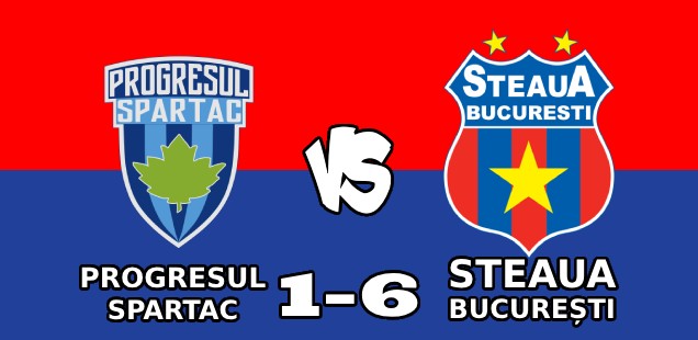progresul spartac steaua bucurești 1-6