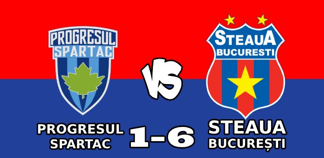 progresul spartac steaua bucurești 1-6