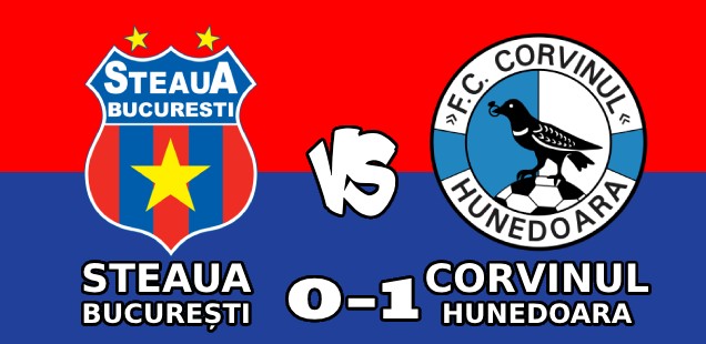 steaua bucurești corvinul hunedoara 0-1