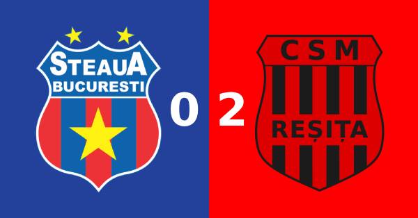 steaua bucurești acsm reșița 0-2
