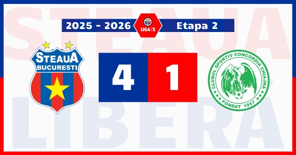 steaua bucurești concordia chiajna 4-1
