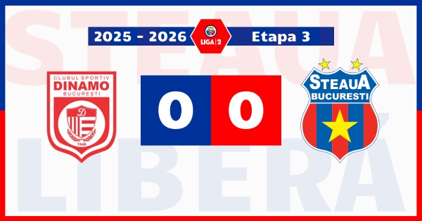 dinamo bucurești steaua bucurești eternul derby 0-0