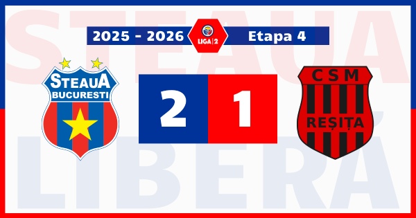 steaua bucurești acsm reșița 2-1