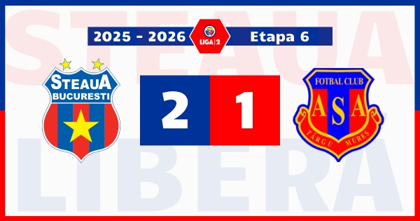 steaua bucurești asa tg. mureș 2-1