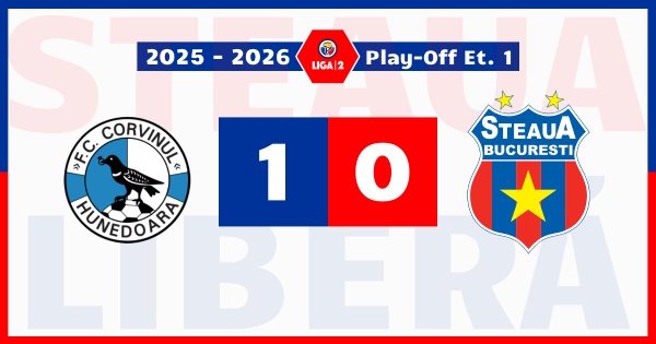corvinul steaua 1-0