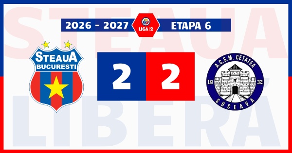 steaua cetatea suceava 2-2